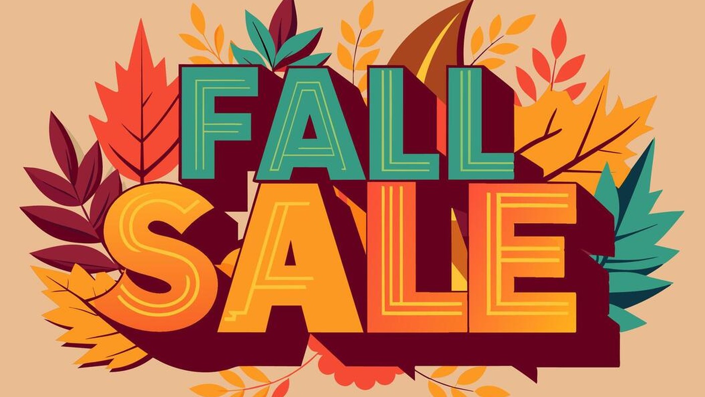 A fall calendar with one week marked