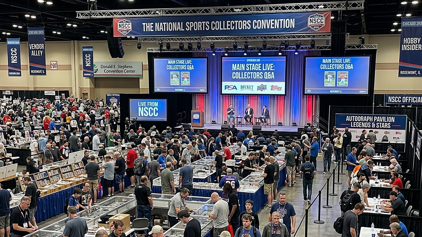 The floor of the 46th National Sports Collectors Convention