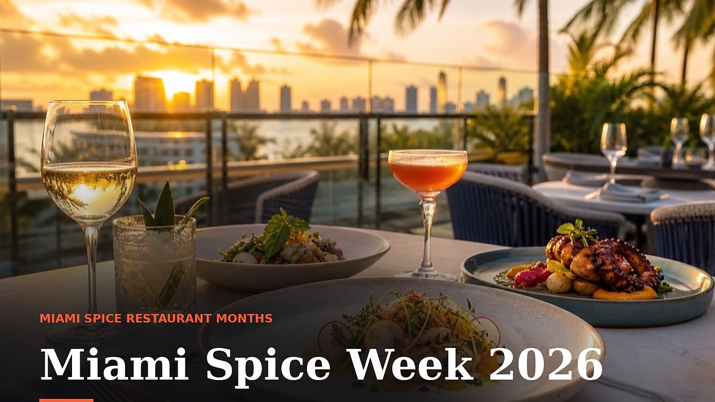 A Miami rooftop dining room during Spice season